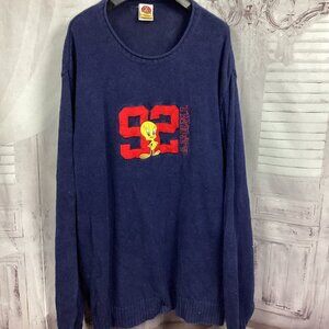 Vintage Looney Tunes Tweety Bird 92 Crew Neck Sweater 22/24W